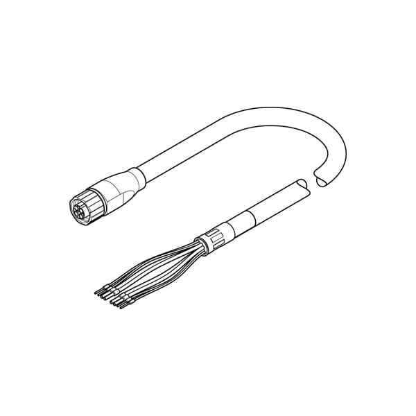 Motor Cable NEBM-M16G8-E-10-Q9-LE8-1